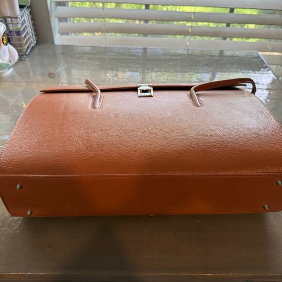 Cleo & Patek Paris Camel Leather Vintage Briefcase - Picture 4 of 10